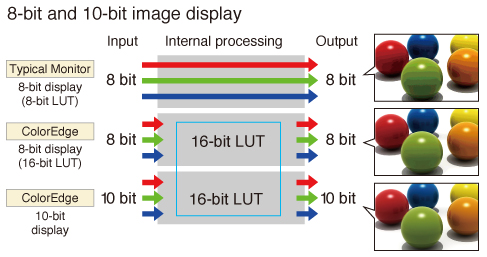 10-bit simultaneous display