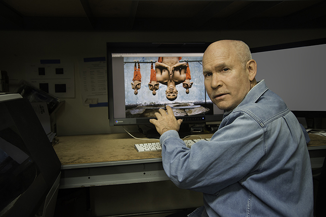 Steve McCurry with his EIZO ColorEdge CG276, 2014