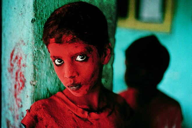 Boy at Ganesh Chaturthi festival, Mumbai, India, 1996
