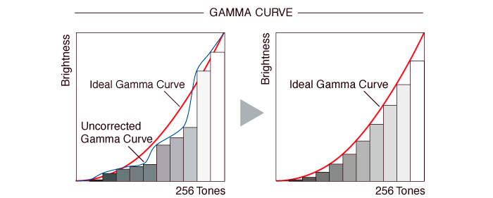 10-bit gamma correction