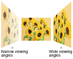 wide viewing angles